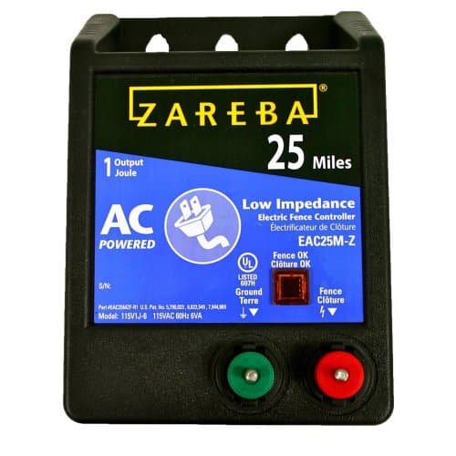 Zareba 25 Mile AC Low Impedance Charger (EAC25M-Z)
